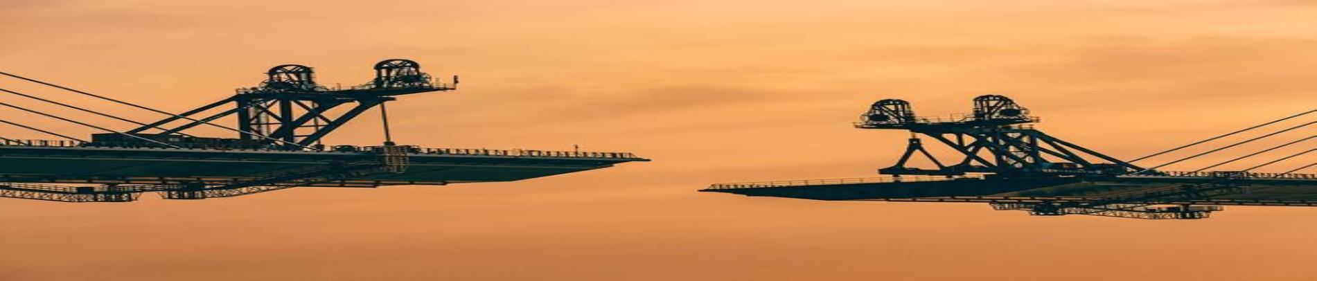 Night Photography Of The Upcoming Completion Of The Fifth Nanjing Yangtze River Bridge