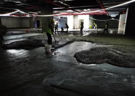 Underground garage of Jinyu Central Plaza in Nanning, Guangxi